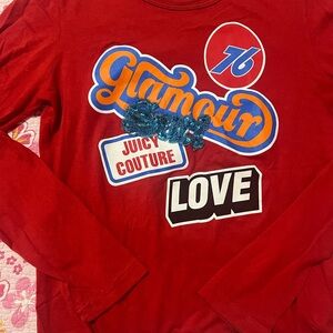 Juicy Couture Red Long Sleeve Women’s Shirt